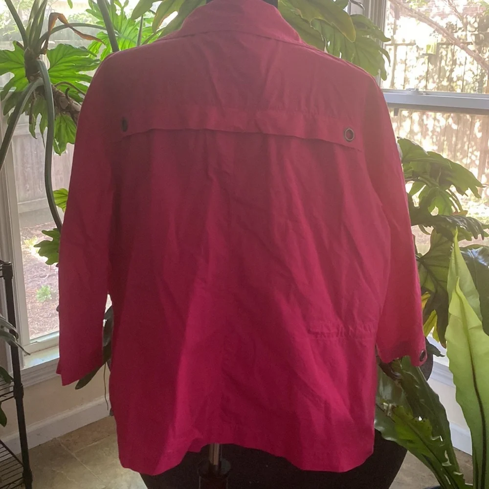 EUC Chico’s Zip Up, Casual Jacket Haute Pink - Picture 2 of 5